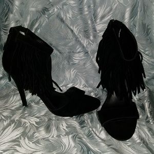 Express fringe heels